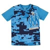 Olympique de Marseille Camouflage T-Shirt - Blue - Boys
