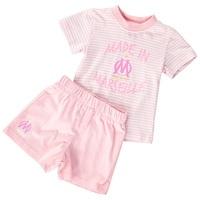 Olympique de Marseille Made in Marseille T-Shirt and Short Set - Pink - Baby Girls