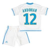 Olympique de Marseille Home Kit 2015/16 - Infants with Andonian 12 printing