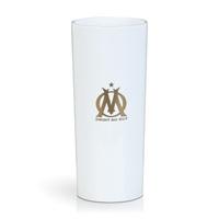 olympique de marseille tumbler white 27cl unbreakable glass pack of 6