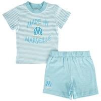 olympique de marseille made in marseille t shirt and short set blue ba ...