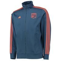 Olympique Lyon 3 Stripe Track Jacket Navy