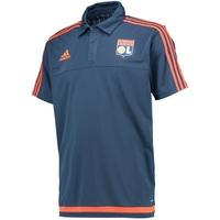 olympique lyon training polo navy