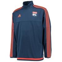 olympique lyon training top navy