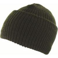 Olive Watch Hat Knitted Beanie