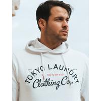 Olaf Cotton Pullover Hoodie in Ivory  Tokyo Laundry