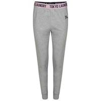 Olivia Cotton Lounge Pants in Light Grey Marl  Tokyo Laundry