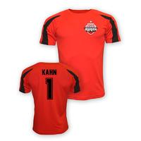 olivier kahn bayern munich sports training jersey red