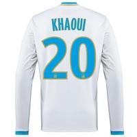 Olympique de Marseille Home Shirt 2016/17 - Long Sleeved with Khaoui 2, White