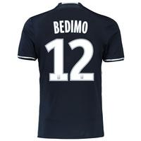 Olympique de Marseille Away Shirt 2016/17 - Junior with Bedimo 12 prin, Black