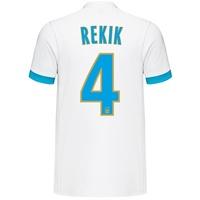 olympique de marseille home shirt 2017 18 with rekik 4 printing white