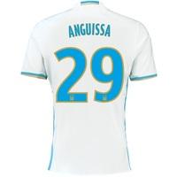 olympique de marseille home shirt 201617 with anguissa 29 printing whi ...