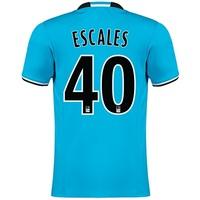 Olympique de Marseille Third Shirt 2016/17 with Escales 40 printing, White/Blue