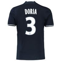Olympique de Marseille Away Shirt 2016/17 - Junior with Doria 3 printi, Black