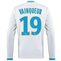 Olympique de Marseille Home Shirt 2016/17 - Long Sleeved with Vainqueu, White