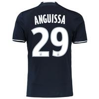 olympique de marseille away shirt 201617 junior with anguissa 29 pr bl ...