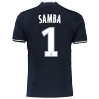 Olympique de Marseille Away Shirt 2016/17 - Junior with Samba 1 printi, Black