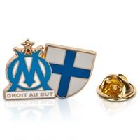 Olympique de Marseille Sheild Pin Badge, Blue