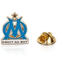 Olympique de Marseille Colour Crest Pin Badge, Blue