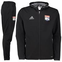 olympique lyon training presentation suit black black