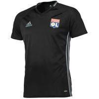 olympique lyon training jersey black black