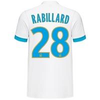 Olympique de Marseille Home Shirt 2017-18 with Rabillard 28 printing, White