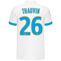 Olympique de Marseille Home Shirt 2017-18 with Thauvin 26 printing, White