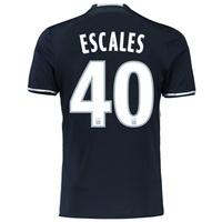 Olympique de Marseille Away Shirt 2016/17 - Junior with Escales 40 pri, Black