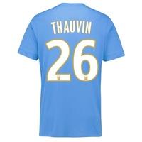 Olympique de Marseille Away Shirt 2017-18 - Kids with Thauvin 26 print, Black