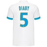 olympique de marseille home shirt 2017 18 with diaby 5 printing white