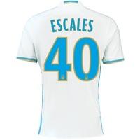 Olympique de Marseille Home Shirt 2016/17 with Escales 40 printing, White