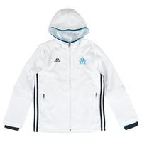 olympique de marseille presentation jacket junior whitenight navy whit ...