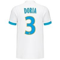 olympique de marseille home shirt 2017 18 with doria 3 printing white