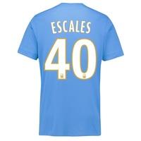 Olympique de Marseille Away Shirt 2017-18 - Kids with Escales 40 print, Black