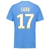 Olympique de Marseille Away Shirt 2017-18 - Kids with Sarr 17 printing, Black