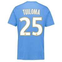 Olympique de Marseille Away Shirt 2017-18 - Kids with Tuiloma 25 print, Black