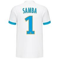 Olympique de Marseille Home Shirt 2017-18 - Kids with Samba 1 printing, White