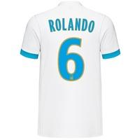 Olympique de Marseille Home Shirt 2017-18 - Kids with Rolando 6 printi, White