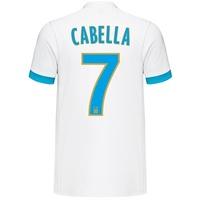 Olympique de Marseille Home Shirt 2017-18 - Kids with Cabella 7 printi, White