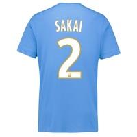 Olympique de Marseille Away Shirt 2017-18 - Kids with Sakai 2 printing, Black