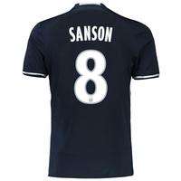 Olympique de Marseille Away Shirt 2016/17 - Junior with Sanson 8 print, Black