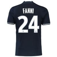 Olympique de Marseille Away Shirt 2016/17 - Junior with Fanni 24 print, Black
