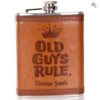 old guys rule stacked hip flask