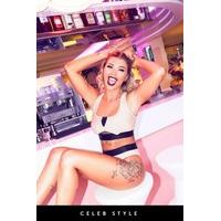 olivia buckland mocha cross back bikini set