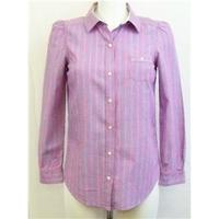 Old Navy pink and blue striped shirt Size XS