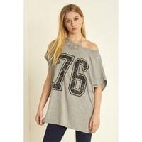 olivia lagenlook batwing top oversized baggy off shoulder t shirt