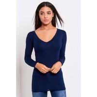 Oliva V Neck Long Sleeves Top