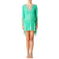 OLSEN - Green Kaftan With Embellishment