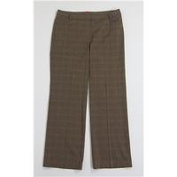 Olsen - Brown Check - Trousers - Size: 18 (GER 44)