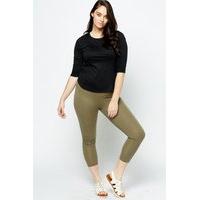 olive basic leggings